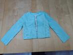 Blauw jack maat 128, Kinderen en Baby's, Kinderkleding | Maat 128, Gebruikt, Meisje, Trui of Vest, Ophalen of Verzenden