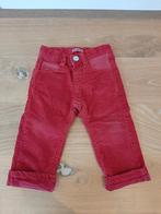 Donkerrood ribfluwelen broekje IKKS - 80 cm / 12 maanden, Kinderen en Baby's, Ophalen, Gebruikt, Broekje, IKKS