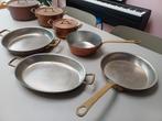 koperen pannenset 7-delig merk wegro, Ophalen, Gebruikt, Pannenset