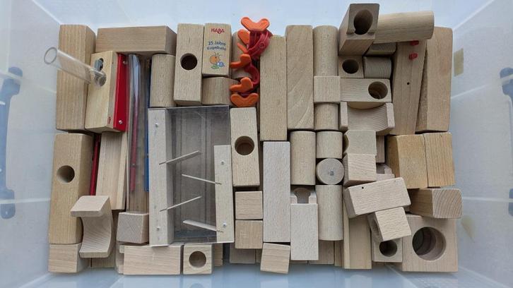 Haba houten knikkerbaan, Kinderen en Baby's, Speelgoed | Houten speelgoed, Gebruikt, Overige typen, Ophalen