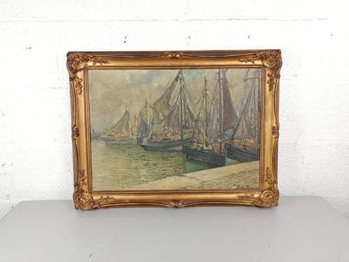 Maritiem schilderij Jules Dubois, Antiek en Kunst, Kunst | Schilderijen | Klassiek, Ophalen