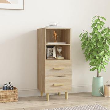 Dressoir 34,5x34x90 cm bewerkt hout sonoma eikenkleurig beschikbaar voor biedingen