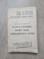 US WW2 TM 9-1585 Range finders technical manual 235 blz, Ophalen of Verzenden