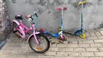 Vélo 5-7 ans à vendre + 2 trottinettes, Vélos & Vélomoteurs, Trottinettes, Utilisé