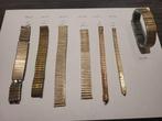 Set oude horlogebandjes, vintage, Ophalen of Verzenden, Gebruikt, Overige kleuren, Staal