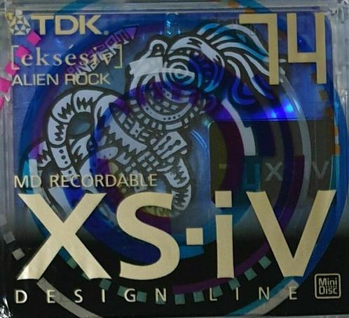 Minidisc TDK MDXS74ACEA - XS-iV Design Line ALIËN ROCK NEW, Audio, Tv en Foto, Walkmans, Discmans en Minidiscspelers, Minidisc-speler