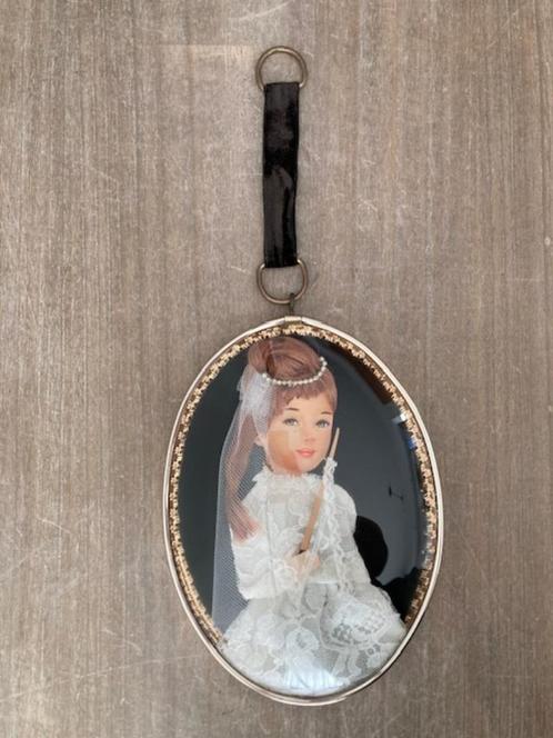 Vintage ovale bolglaslijst, Antiek en Kunst, Curiosa en Brocante, Ophalen of Verzenden