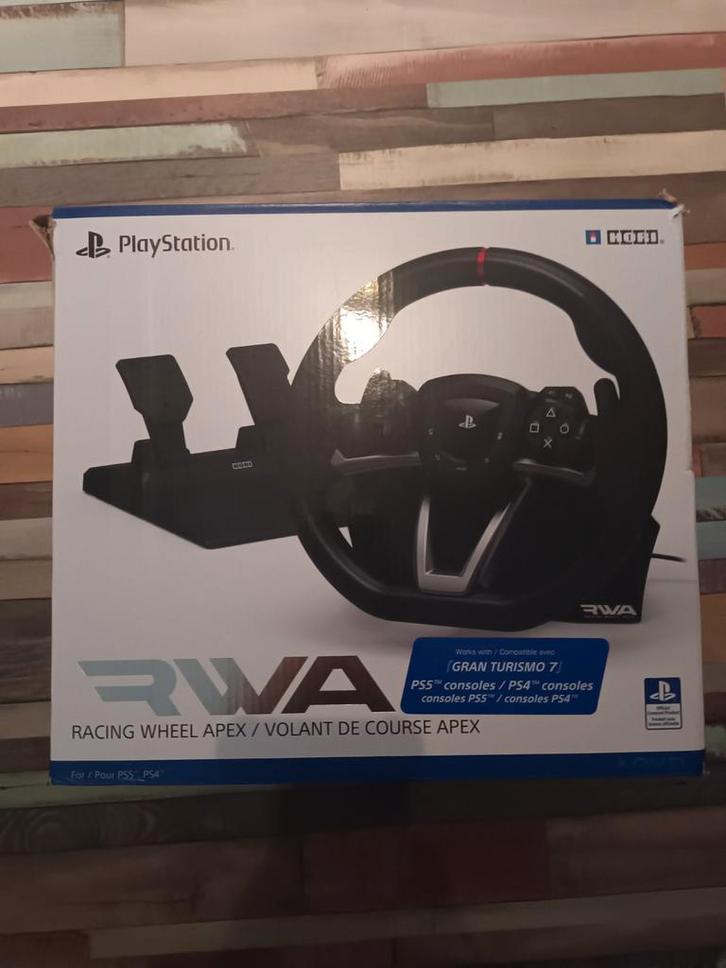 Racing Wheel met pedale (playstation), Computers en Software, Joysticks, Zo goed als nieuw, Ophalen
