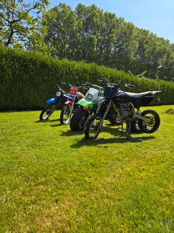 Lot van cross moto´s trial trike te koop of te ruil  beschikbaar voor biedingen