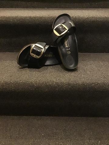 Gratis Verzenden Birkenstock Buckle zwart lak slippers mt 36 beschikbaar voor biedingen