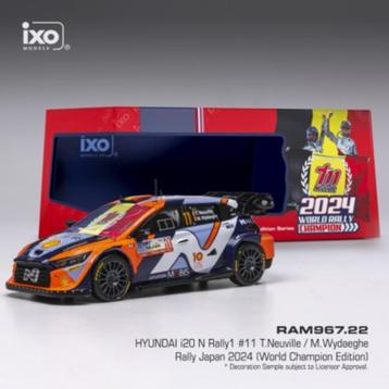 1:43 IXO Hyundai I20 WRC T.Neuville world rally champion  24 beschikbaar voor biedingen