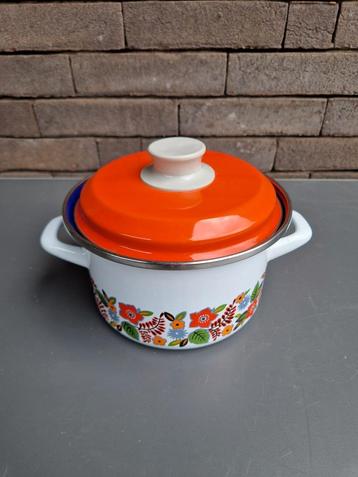 Emaille kookpot - diameter 15cm, Enlèvement ou Envoi, Comme neuf