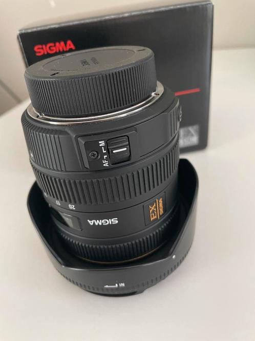 Sigma 10-20mm f/3.5 EX DC HSM Nikon met Hoya UV filter 82mm, TV, Hi-fi & Vidéo, Photo | Lentilles & Objectifs, Utilisé, Objectif grand angle