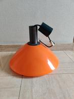 retro hanglamp in oranje glas, perfecte staat, Ophalen, Gebruikt, Glas