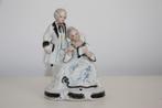 Japans blauw en wit porseleinen beeldje * lord and lady, Antiek en Kunst, Antiek | Porselein, Verzenden