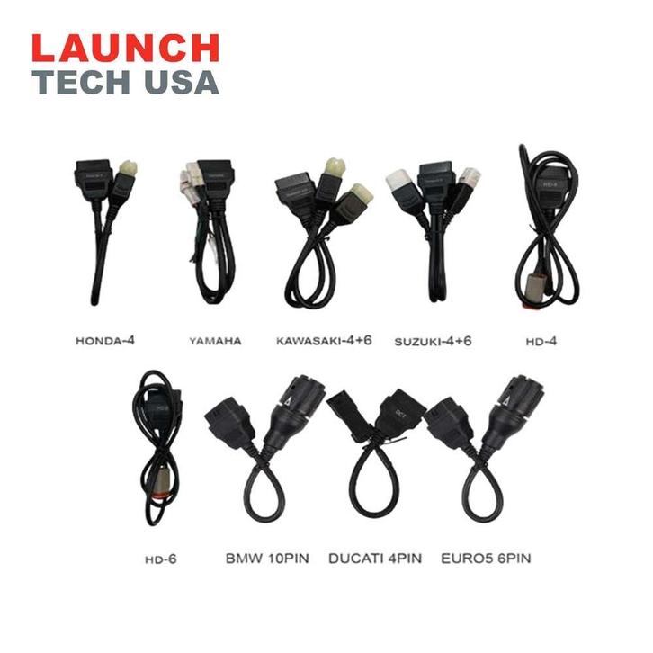 Launch Diagnose Stekkerset Motorfietsen kabels, Auto-onderdelen, Elektronica en Kabels, BMW, Honda, Suzuki, Ophalen of Verzenden