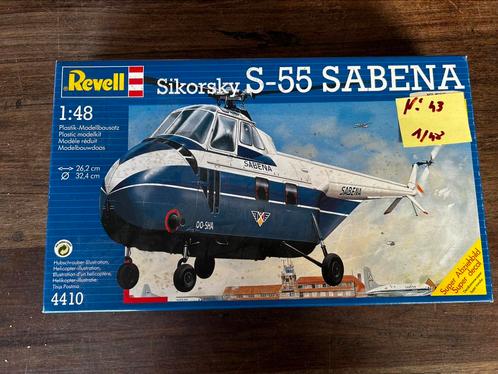 Sikorsky S-55 Sabena modelbouw helicopter, Hobby en Vrije tijd, Modelbouw | Vliegtuigen en Helikopters, Zo goed als nieuw, Vliegtuig