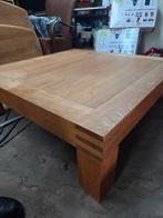 Massief eiken salontafel 100100x31 cm, Huis en Inrichting, Tafels | Salontafels, Ophalen, Zo goed als nieuw