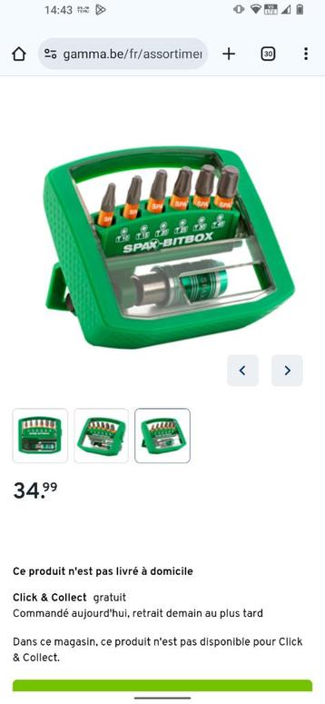 Spax T-star plus bithouder, doos en 6 bits beschikbaar voor biedingen