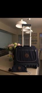 Kipling boekentas op wieltjes + pennenzak, Handtassen en Accessoires, Tassen | Schooltassen, Ophalen, Nieuw, Blauw, Overige typen