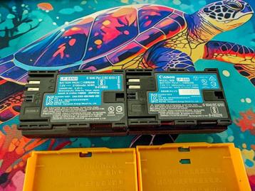 1x Canon LP-E6N en 1x Canon LP-E6NH accu / batterij te koop beschikbaar voor biedingen