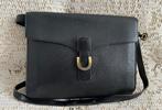 DELVAUX zwarte leren schoudertas, Handtassen en Accessoires, Ophalen of Verzenden, Zo goed als nieuw, Zwart, Leer
