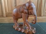 Mooi houte standbeeld - Afrikaanse olifant, Antiek en Kunst, Kunst | Beelden en Houtsnijwerken, Ophalen