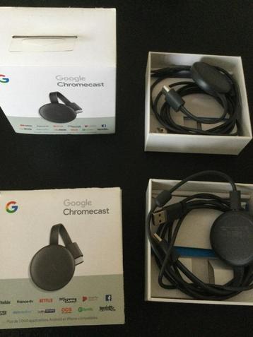 Google Chromcast 40€ pour les 2. beschikbaar voor biedingen