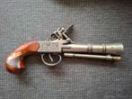 Ancienne réplique décorative de pistolet à silex, Antiek en Kunst, Ophalen of Verzenden
