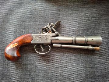 Ancienne réplique décorative de pistolet à silex  beschikbaar voor biedingen