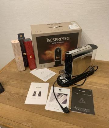 Nespresso Citiz Platinum, Electroménager, Neuf, Réservoir d'eau amovible, Dosettes et capsules de café, 10 tasses ou plus