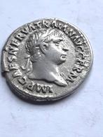 Rome-Keizerrijk- TRAJAN  AD 101 - 102 - Denarius, Gebruikt, Ophalen of Verzenden, Zilver