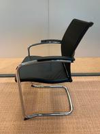 Chaise de conférence luge/chaise visiteur cuir/tissage filet, Maison & Meubles, Bureaux, Enlèvement ou Envoi