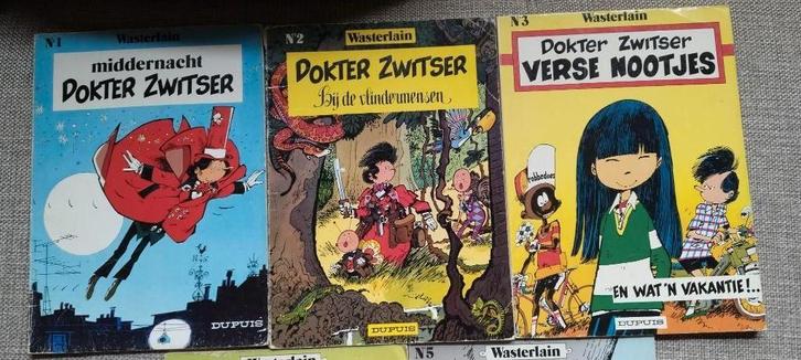 Dokter Zwitser - deel 1-2-3-4-5 - eerste drukken., Livres, BD, Plusieurs BD, Enlèvement