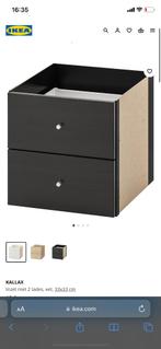 KALLAX ikea 4 schuiven donkerbruin, Maison & Meubles, Armoires | Bibliothèques, Enlèvement, Utilisé, Moins de 50 cm, Moins de 100 cm