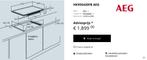 AEG inductie vuur nieuw prijs 1900 euro, Elektronische apparatuur, Kookplaten, Ophalen, Inductie