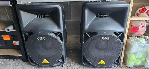 Paar Behringer 1500W versterkte luidsprekers B612d, Audio, Tv en Foto, Luidsprekerboxen, Gebruikt, Ophalen of Verzenden