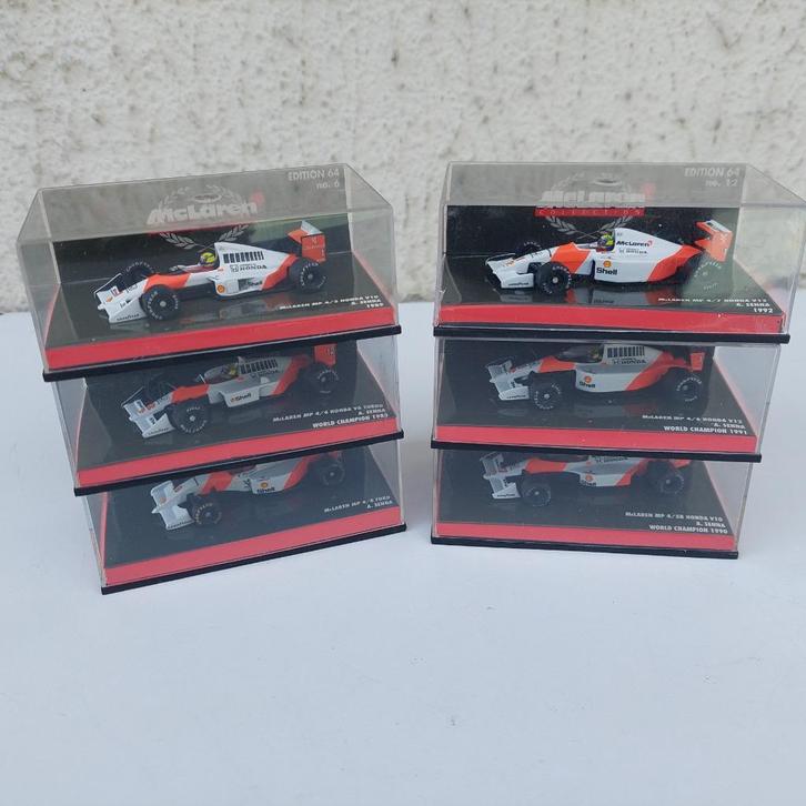MINICHAMPS EDITIE 64 A SENNA MCLAREN COLLECTIE W C, Verzamelen, Overige Verzamelen, Zo goed als nieuw, Ophalen of Verzenden