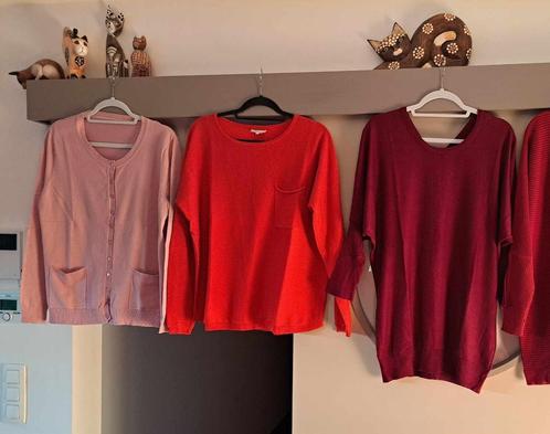 Trui en cardigan roze, rood en bordeaux, xl, Kleding | Dames, Truien en Vesten, Zo goed als nieuw, Maat 46/48 (XL) of groter, Rood