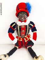 Authentieke V&D etalage zwarte Piet pop - 60cm, rood/blauw, Diversen, Verzenden