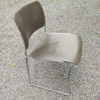 12 Vintage design 60' stapel stoelen David Rowland 40/4, Ophalen, Gebruikt, Overige kleuren, Metaal