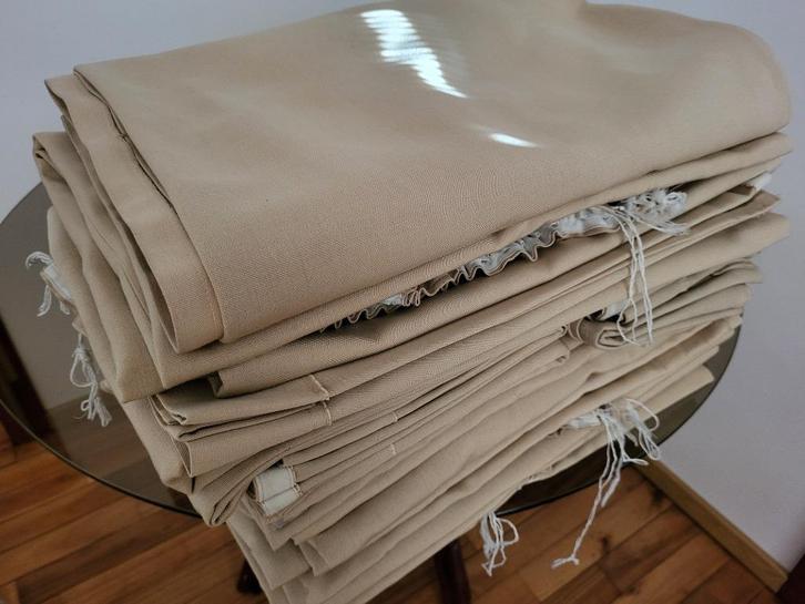 6x 2 gordijnen met stroplint, Huis en Inrichting, Stoffering | Gordijnen en Lamellen, Gebruikt, 150 tot 200 cm, 100 tot 150 cm
