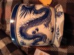 Chinese grote pot met 2 draken op, Antiek en Kunst, Ophalen