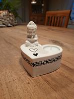 Kaarsenhouder van gips, Huis en Inrichting, Overige materialen, Ophalen of Verzenden, Kaars, Minder dan 25 cm