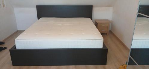 Stijlvol zwart bed met Hokkasen matras, Huis en Inrichting, Slaapkamer | Bedden, Zo goed als nieuw, Tweepersoons, 180 cm, 200 cm