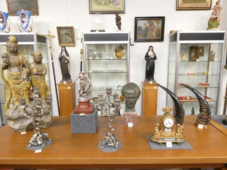 Waardevolle antieke beelden in brons, hout, terra cotta..., Antiek en Kunst, Kunst | Beelden en Houtsnijwerken, Ophalen