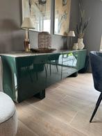 Buffetkast en tafel.. marmer en deuren groen gelakt., Ophalen, Zo goed als nieuw