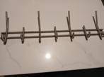 Kapstok RVS 7 haken, 54 cm breedte, Huis en Inrichting, Woonaccessoires | Kapstokken, Ophalen, Zo goed als nieuw, Metaal, Wandkapstok