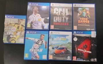 Jeux ps4 et ps5 beschikbaar voor biedingen