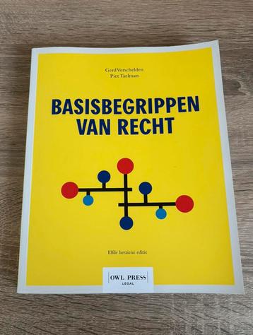 Basisbegrippen van recht (elfde editie) beschikbaar voor biedingen